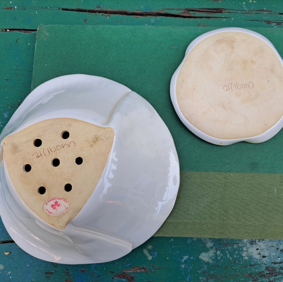 White Pottery Berry Bowl with Tray - Picture 5 of 11